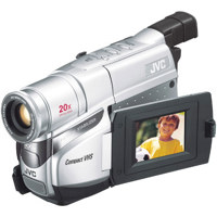 JVC GR-AXM17U VHS-C Video Camcorder with a 2.5" LCD Screen, 25x Optical / 1000x Digital Zoom