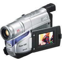 JVC GR-SXM38U S-VHS-C Video Camcorder with a 2.5" LCD Screen, 25x Optical / 1000x Digital Zoom