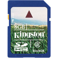 Kingston Technology 8 GB Class 2 Secure Digital High Capacity (SDHC) Memory Card