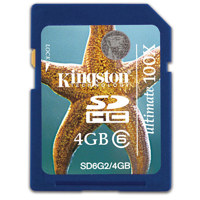 Kingston Technology Secure Digital High-Capacity Card (Class 6) 15MB/Sec 100x Write