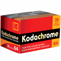 Kodak Kodachrome KR 64 Color Slide Film ISO 64, 35mm Size, 36 Exposure, Transparency, USA - Sharp, Long-Lasting Colors