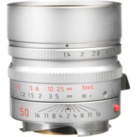 Leica 50mm f/1.4 SUMMILUX-M Aspherical Lens with 6-bit Lens Identification Code, for M & Digital M Systems - Silver - U.S.A. Warranty