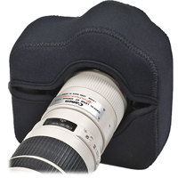 LensCoat Soft Neoprene BodyGuard Pro for Pro SLR & Semi Pro SLR Cameras With Optional Grips Attached - Black