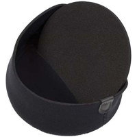 LensCoat Hoodie, Medium Front Neoprene Lens Cap Fits Hoods from 3.75" to 4.25", Black