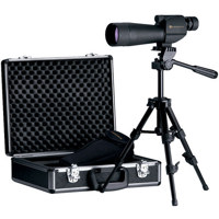 Leupold Wind River Sequoia 60mm Spotting Scope Kit, Straight Viewing with 15-45x Zoom Eyepiece, Hard Case & Tripod, U.S.A.