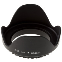 Adorama 55mm Wide Angle Digital Lens Hood - Petal Shaped