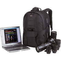 Lowepro CompuTrekker Plus AW Photo Backpack with Compartment for Notebook Computer, Black.