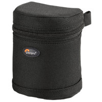 Lowepro Lens Case 1S, 3.5" high x 3.0" diameter, Black.