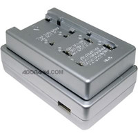 Lenmar SoloXP-X9, Universal Li-Ion Travel Charger with USB Power Port - with Single Plate for Sony NP-F50, NP-F51, NP-FA50, NP-FA70, NP-FC10, NP-FC11, NP-FF50, NP-FF51, NP-FF70, & NP-FF71 Batteries