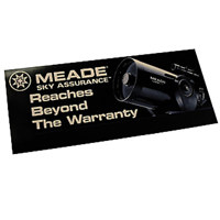 Meade Hang Tag Sky Assurance Extended 5-Year Warranty for Telescopes with a Retail Value of Between $350.00 and $499.99