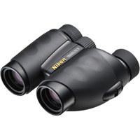 Nikon 10 x 25 Travelite V, Weather Resistant Porro Prism Binocular with 5.0 Degree Angle of View, U.S.A.