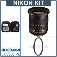 Nikon 12mm - 24mm f/4.0G ED-IF AF-S DX Lens Kit, U.S.A. Warranty, with Tiffen 77mm UV Wide Angle Filter, Professional Lens Cleaning Kit