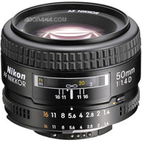 Nikon 50mm f/1.4D Auto Focus AF Nikkor Lens - Gray Market