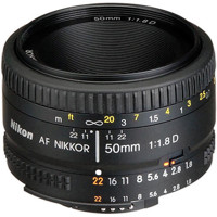 Nikon 50mm f/1.8D AF Standard Auto Focus Nikkor Lens - with 5 Year U.S.A. Warranty