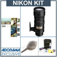 Nikon 70-200mm f/2.8G AF-S VR Zoom Nikkor ED-IF Lens with Hood, 5 Year Nikon U.S.A. Warranty, Tiffen 77mm Photo Essentials Filter Kit, Professional Lens Cleaning Kit, Adorama Hurricane Blower
