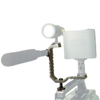 NRG Tri-Mount Accessory Mount, Holds Three Shoe Mount Video Camcorder Accessories Simultaneously
