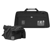 Porta Brace CS-DV4R Black Mini DV Camera Case with Universal Cradle & QSM4 Quick Slick Mini Large Rain Protector