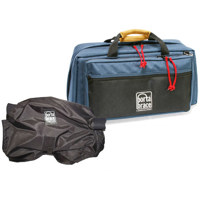 Porta Brace CS-DV4U Blue Mini DV Camera Case with Universal Cradle & QSM2 Quick Slick Mini Small Rain Protector