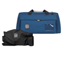 Porta Brace CS-DV4U Blue Mini DV Camera Case with Universal Cradle & QSM3 Quick Slick Mini Medium Rain Protector