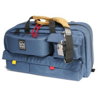 Porta Brace Traveler Camera Case with Quick Slick Rain Cover, Blue