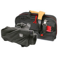 Porta Brace Traveler Camera Case with Quick Slick Rain Cover, Black