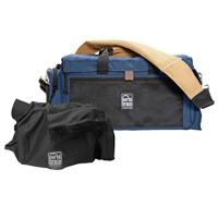 Porta Brace DVO-1U DV Blue Organizer Field Production Bag with Universal Cradle and QSM4 Quick Slick Mini Large Rain Protector, for most Mini DV Cameras