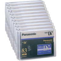 Panasonic 83/55 Minute Professional Quality Mini-DV Digital Tape - Pack of 10