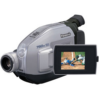 Panasonic PV-L454 Slim VHS-C Camcorder with 20x Optical, 750x Digital Zoom Lens, & 2.5" LCD Screen, Color Electronic Viewfinder