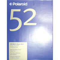 Polaroid 52 4x5 B&W Sheet Film (20) - Perfect for finger documentation, has a gradual tonal range for excellent highlight and shadow detail, this film has the widest grayscale available from any Polaroid instant film.