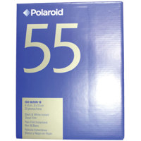 Polaroid 55 4x5 B&W Sheet Film (20) An extremely high-resolution positive/negative sheet film for finely detailed black and white prints and negatives.