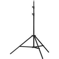 Photoflex Medium Weight 8'-2" Lightstand with 5/8" Mounting Stud, 3 Sections with 2 Risers, Black Anodized.