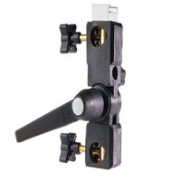 Photoflex Shoe Mount Multiclamp with Umbrella Holder for Mounting Small Flashes to Light Stands.