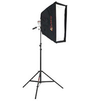 Photoflex Starlite Medium Kit, 1000 watt Starlite, Connector, Medium Silverdome, 10.8' Lightstand