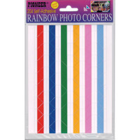 Pioneer Rainbow Photo Corners 204-per pack
