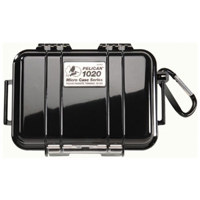 Pelican 1020 Watertight Hard Micro Case with Rubber Liner - Black