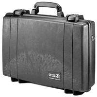 Pelican Watertight Hard 17" Computer Case with Lid Organizer, Hi-Density Pick N Pluck Foam & Shoulder Strap.
