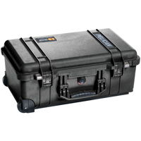 Pelican 1510 Carry On Watertight Hard Case without Foam Insert, with Wheels. - Charcoal Black