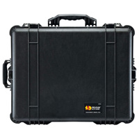 Pelican 1610 Watertight Hard Case with Dividers & Wheels - Charcoal Black