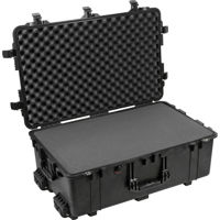 Pelican 1650 Watertight Hard Case with Cubed Foam & Wheels - Charcoal Black