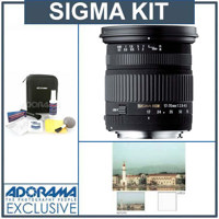 Sigma 17-70mm f/2.8-4.5 DC Macro AF Lens kit for Canon EOS Digital Cameras with Tiffen 72mm UV Wide Angle Filter, Professional Lens Cleaning Kit
