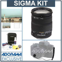 Sigma 18mm - 200mm f/3.5-6.3 DC OS HSM Autofocus Aspherical Zoom Lens, with Hoya 72mm UV (Ultra Violet) Glass Filter, Professional 6-Piece Lens Cleaning Kit, & Capkeeper II, for Nikon Digital SLR Cameras