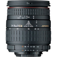Sigma 24-70mm f/3.5-5.6 Aspherical HF AutoFocus Standard Zoom Lens with Hood for Nikon AF Cameras
