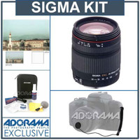 Sigma 28-300mm f/3.5-6.3 DG Macro AF Lens Kit for Canon EOS, with Tiffen 62mm UV Filter, Lens Cap Leash, Professional Lens Cleaning Kit