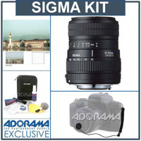 Sigma 55mm - 200mm f/4-5.6 DC Af Lens Kit for Canon EOS Digital SLR Cameras, with Tiffen 55mm UV Filter, Lens Cap Leash, Professional Lens Cleaning Kit