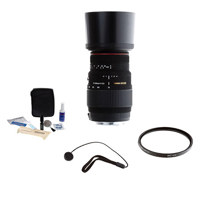 Sigma 70-300mm f/4-5.6 APO DG Macro Tele Zoom Lens Kit, for Canon EOS Cameras Kit, with Tiffen 58mm UV Filter, Lens Cap Leash, Professional Lens Cleaning Kit