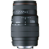 Sigma 70-300mm f/4-5.6 APO DG Macro Telephoto Zoom Lens for Nikon AF D Cameras.