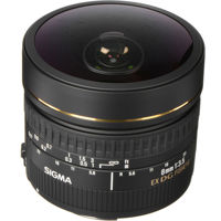 Sigma 8mm f/3.5 EX DG Circular Fisheye Auto Focus Lens for Canon EOS Cameras