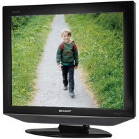 Sharp LC-20S7U AQUOS 20" LCD TV with 4:3 Aspect Ratio, 640 x 480 VGA Resolution, NTSC / ATSC Tuners
