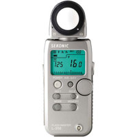 L358 Sekonic L-358 Flash Master, Digital Incident & Reflected Flash & Ambient Light Meter with Transmitter Module :  shopping world wide tech buy