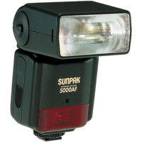Sunpak PZ 5000AF Flash for Nikon AF Cameras, Guide Number 180 ISO 100 ft.
